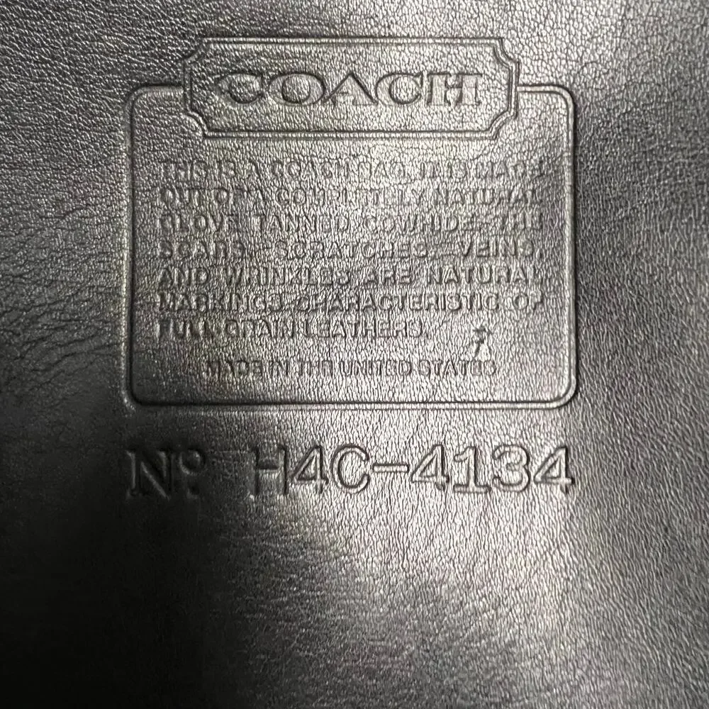 Vintage 1994 Coach Black Leather SoHo Bac Sac Backpack 4134 Made in USA w/ Card - Picture 3 of 12